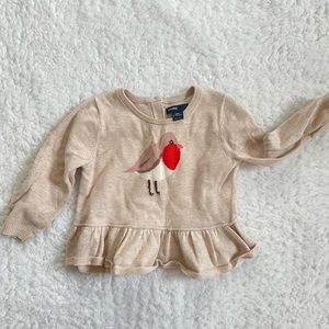 Baby Gap Bird Sweater // Ruffle Birdie Sweater